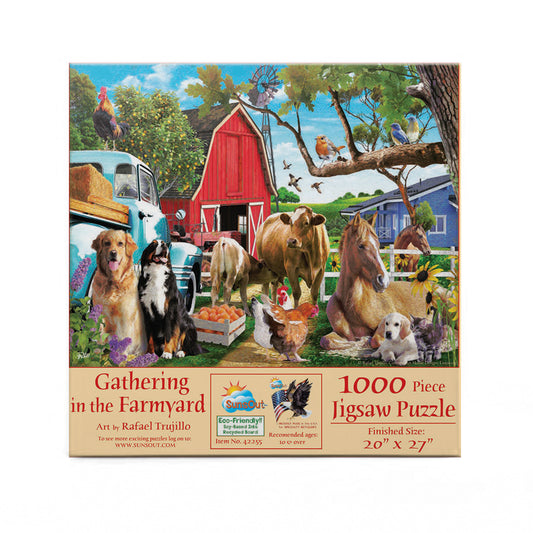 Gathering in the Farmyard 1000 pc  Jigsaw Puzzle 42255