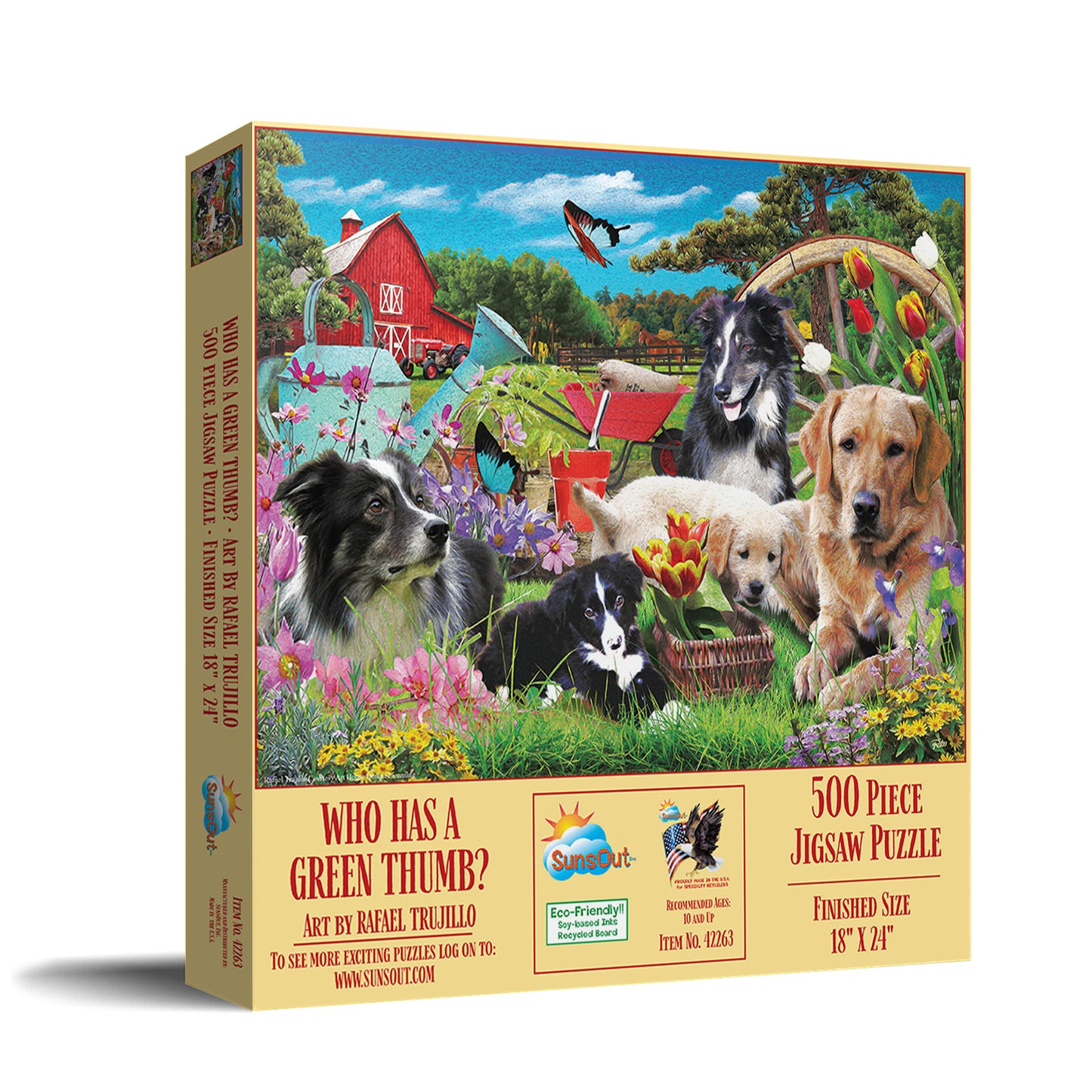 Who has a green Thumb 500 pc  Jigsaw Puzzle 42263