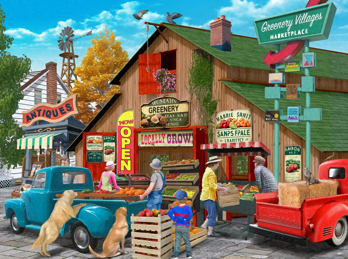 Greenery Villages 1000 pc  Jigsaw Puzzle 42270