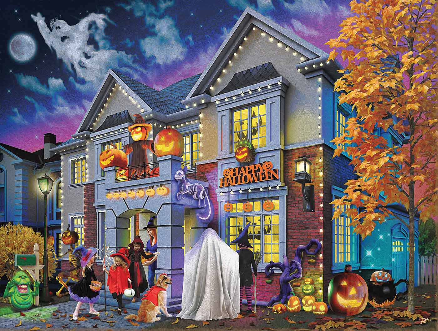 Where's the Halloween Party 500 pc  Jigsaw Puzzle 42282