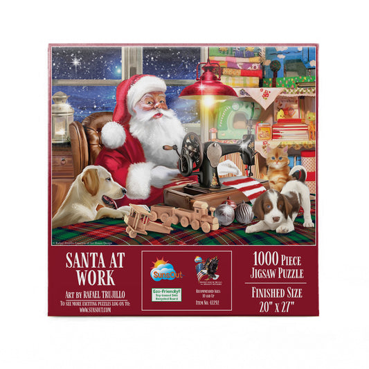 Santa at Work 1000 pc  Jigsaw Puzzle 42292