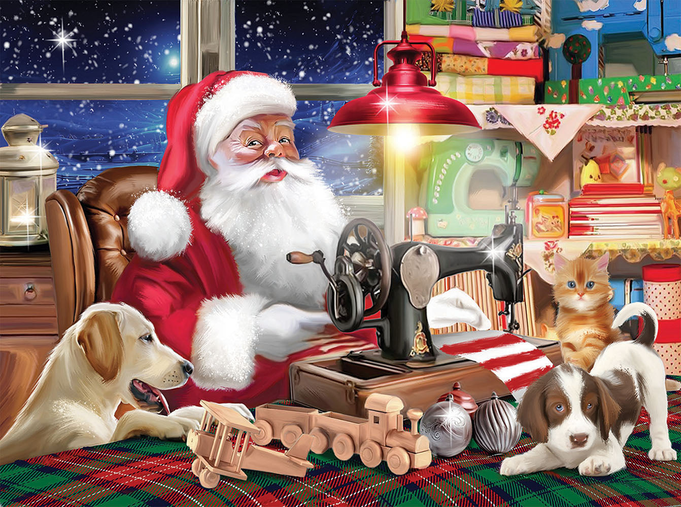 Santa at Work 1000 pc  Jigsaw Puzzle 42292