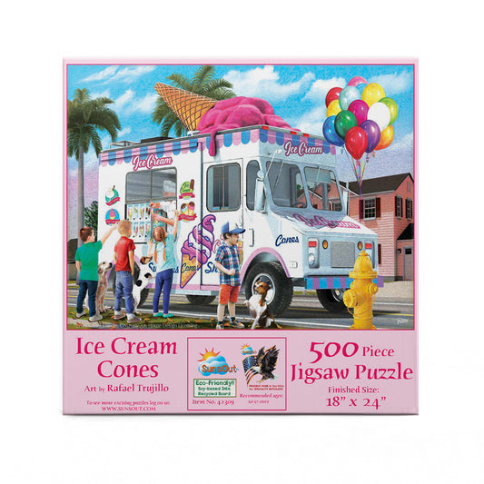 Ice Cream Cones 500 pc  Jigsaw Puzzle 42309