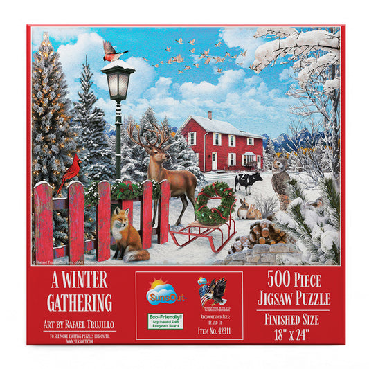 A Winter Gathering 500 pc  Jigsaw Puzzle 42311