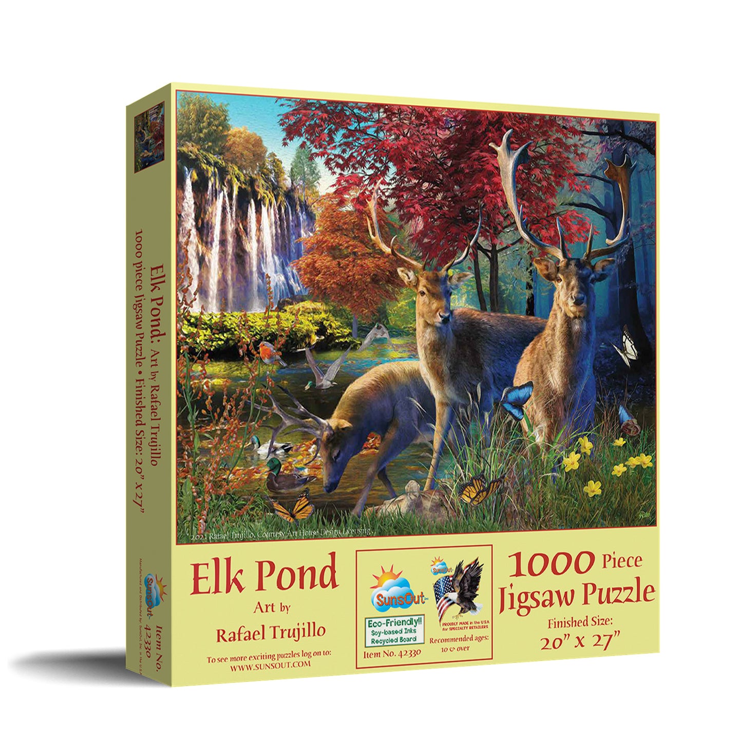 Elk Pond 1000 pc  Jigsaw Puzzle 42330