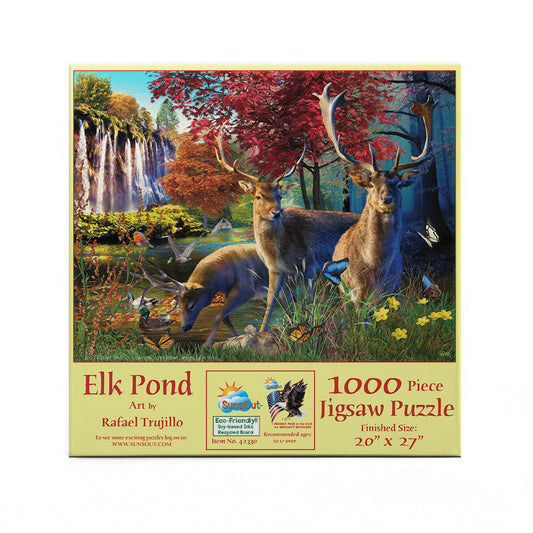 Elk Pond 1000 pc  Jigsaw Puzzle 42330