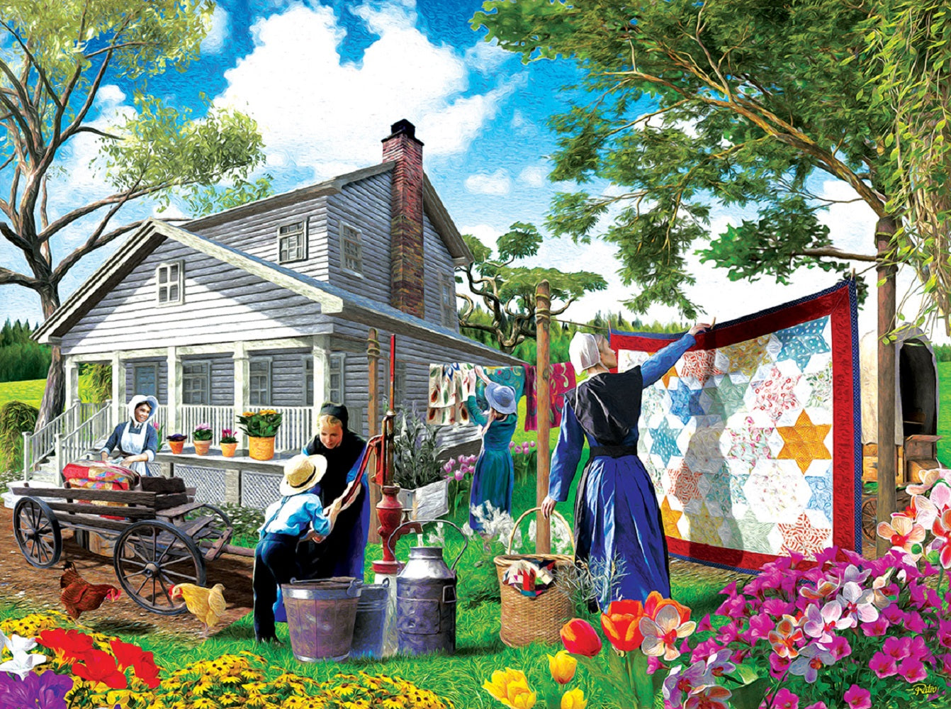 Afternoon Chores 1000 pc  Jigsaw Puzzle 42352
