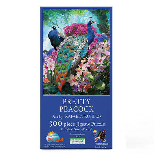 Pretty Peacock 300 pc  Jigsaw Puzzle 42374