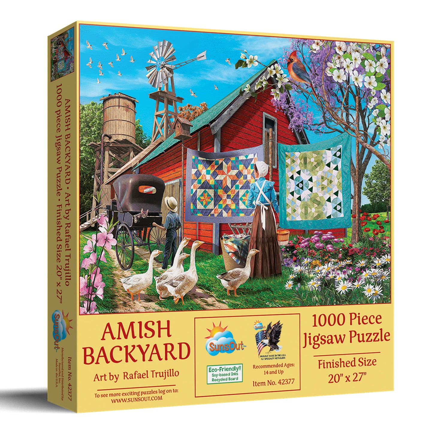 Amish Backyard 1000 pc  Jigsaw Puzzle 42377