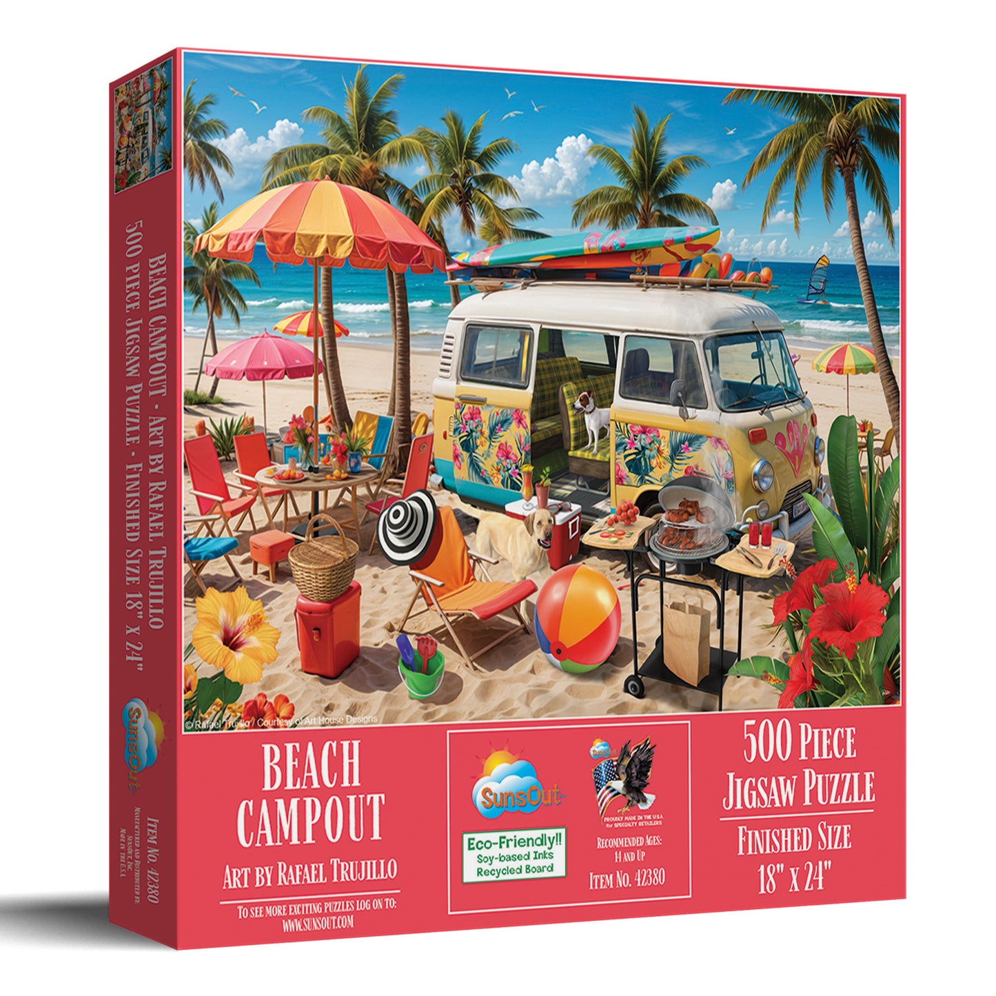 Beach Campout 500 pc  Jigsaw Puzzle 42380