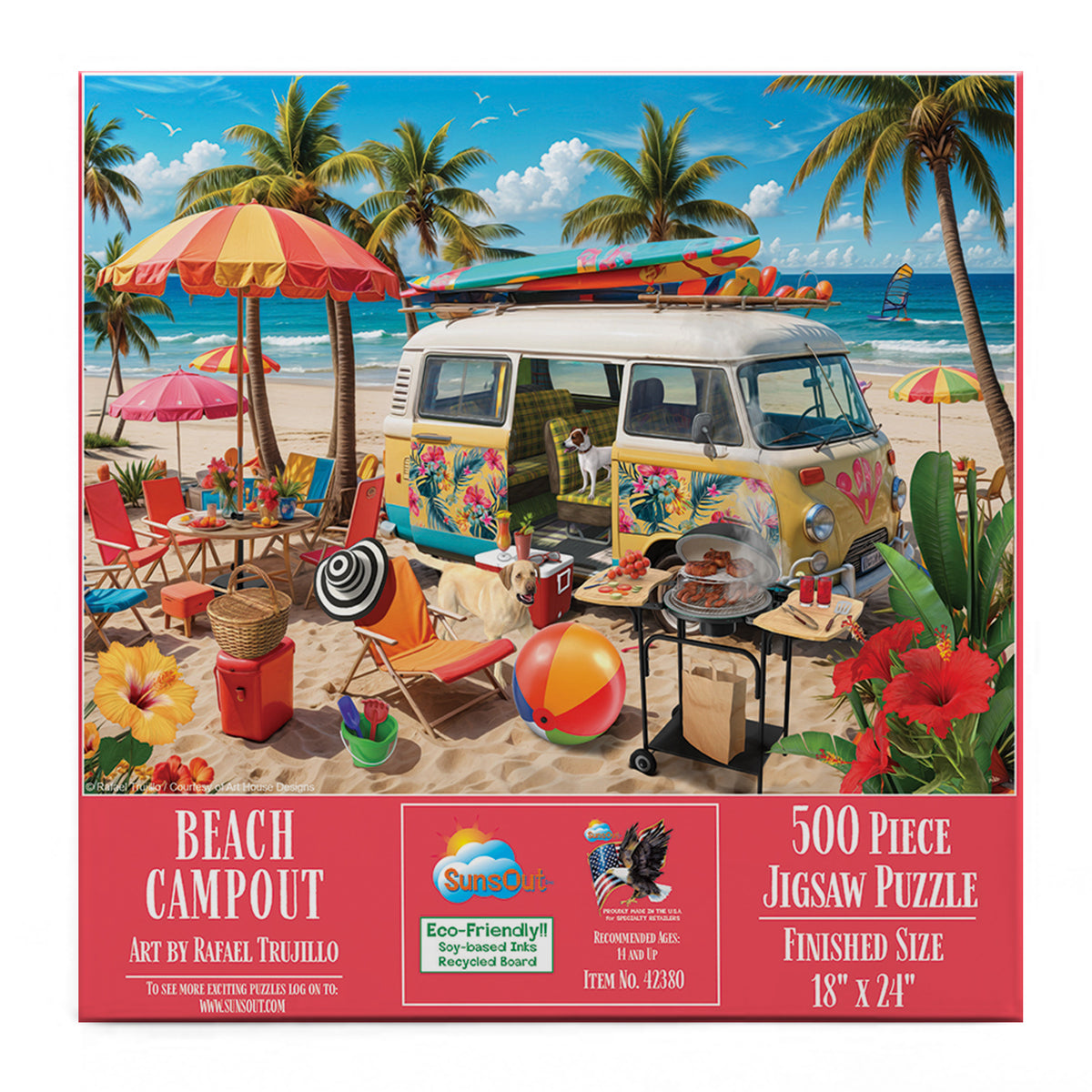 Beach Campout 500 pc  Jigsaw Puzzle 42380