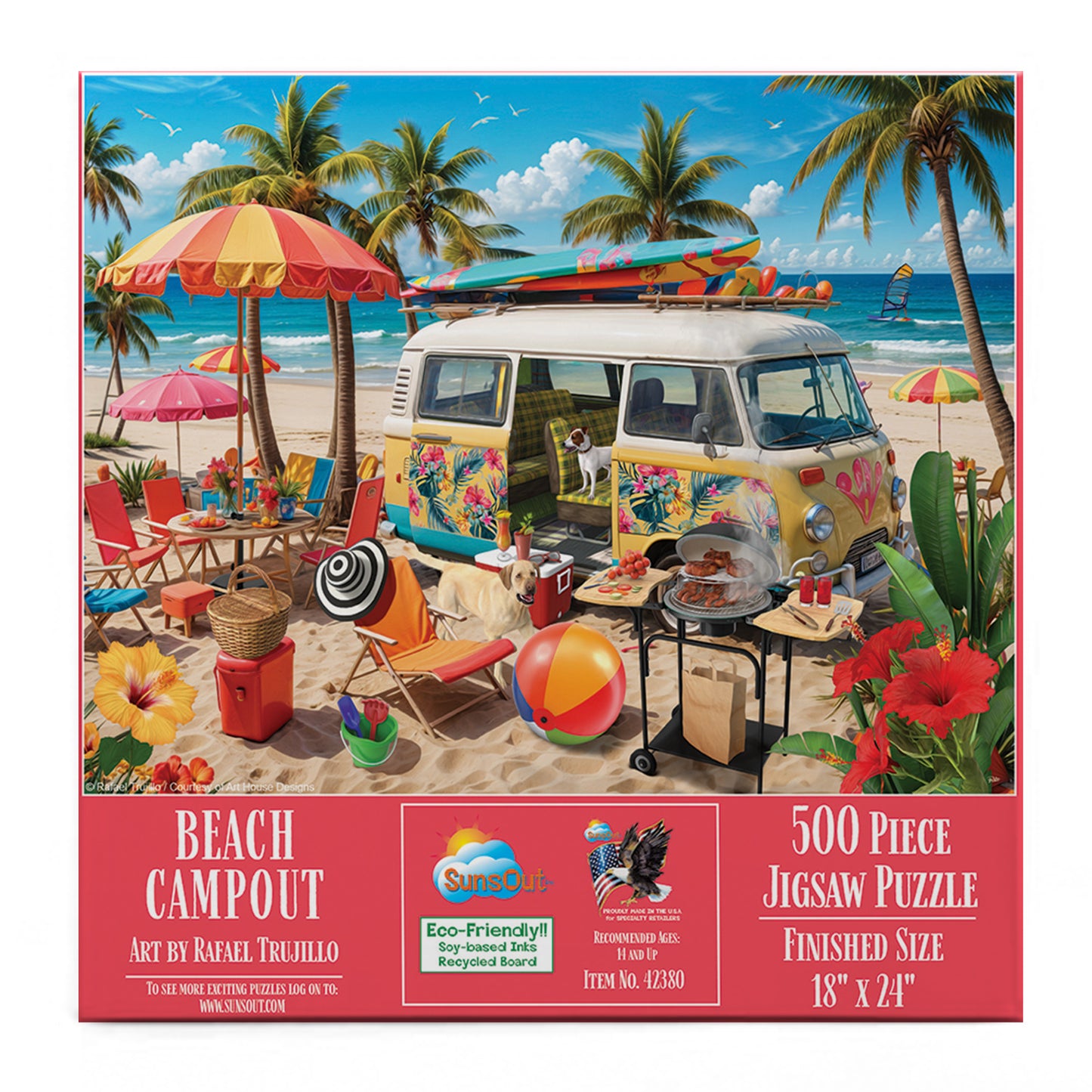 Beach Campout 500 pc  Jigsaw Puzzle 42380