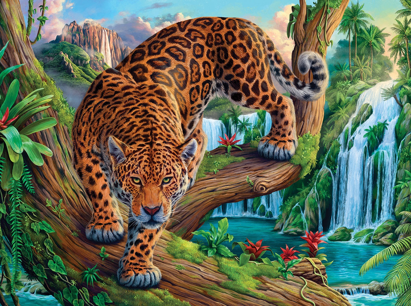 Prowling Leopard 1000 pc  Jigsaw Puzzle 42901
