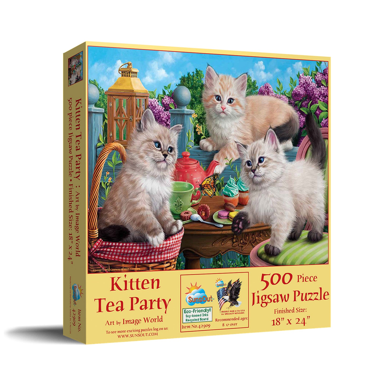 Kitten Tea Party 500 pc  Jigsaw Puzzle 42909