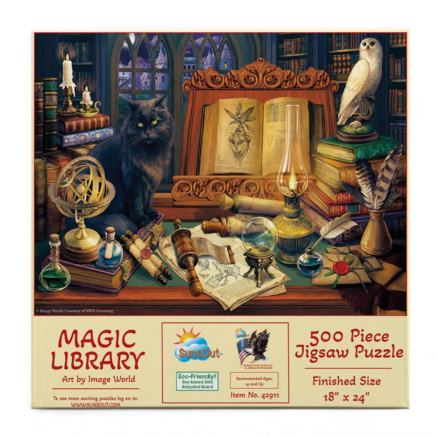 Magic Library 500 pc  Jigsaw Puzzle 42911