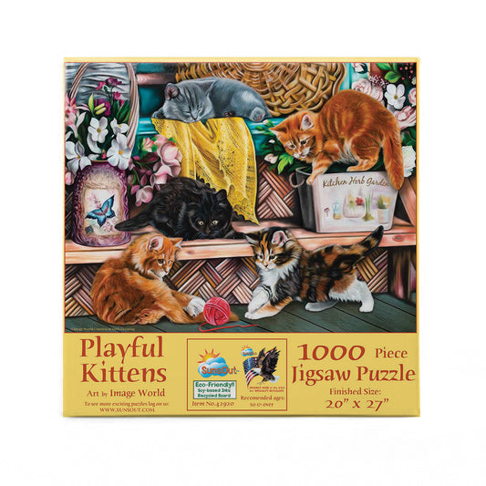 Playful Kittens 1000 pc  Jigsaw Puzzle 42920