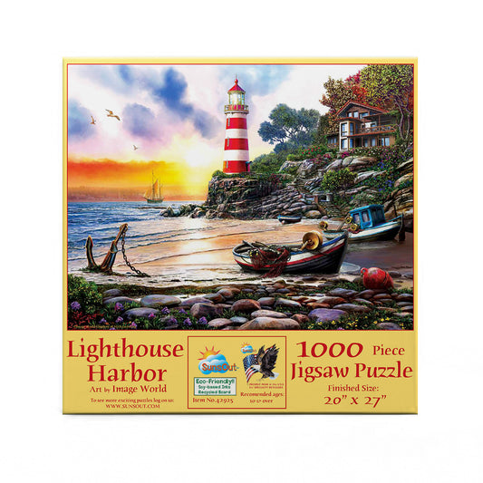 Lighthouse Harbor 1000 pc  Jigsaw Puzzle 42925