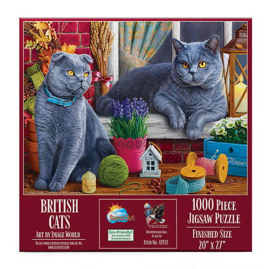 British Cats 1000 pc  Jigsaw Puzzle 42932