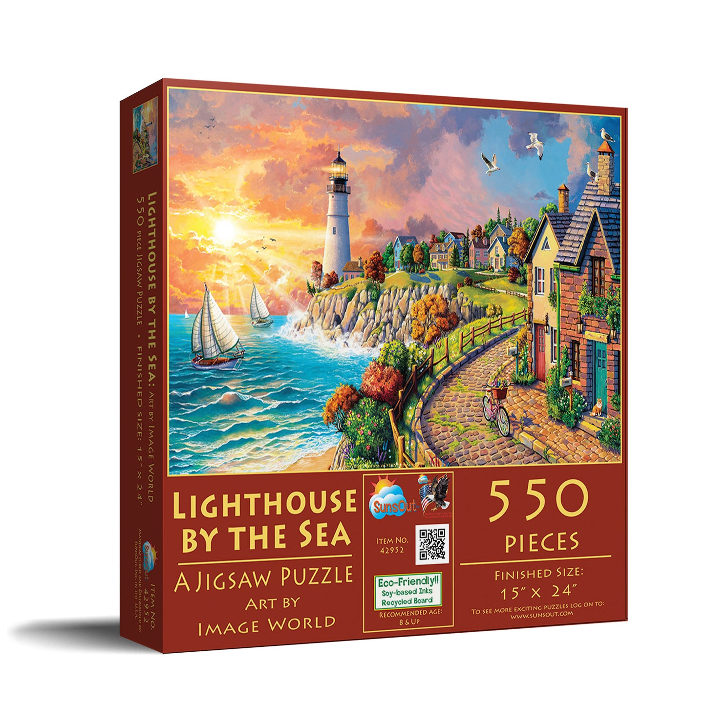 Lighthouse by the Sea 550 pc  Jigsaw Puzzle 42952