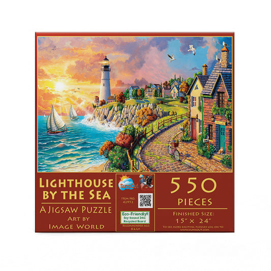 Lighthouse by the Sea 550 pc  Jigsaw Puzzle 42952