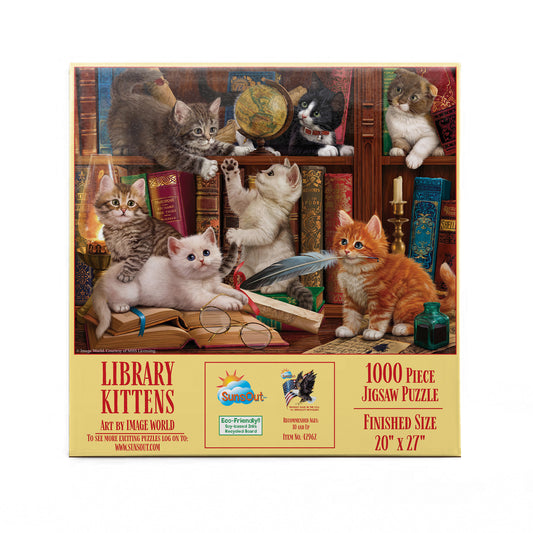 Library Kittens 1000 pc  Jigsaw Puzzle 42962