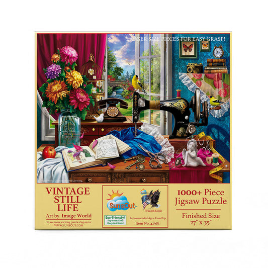 Vintage Still Life 1000 pc Large Pieces Jigsaw Puzzle 42983