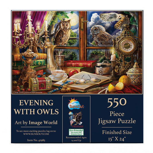 Evening with Owls 550 pc  Jigsaw Puzzle 42985