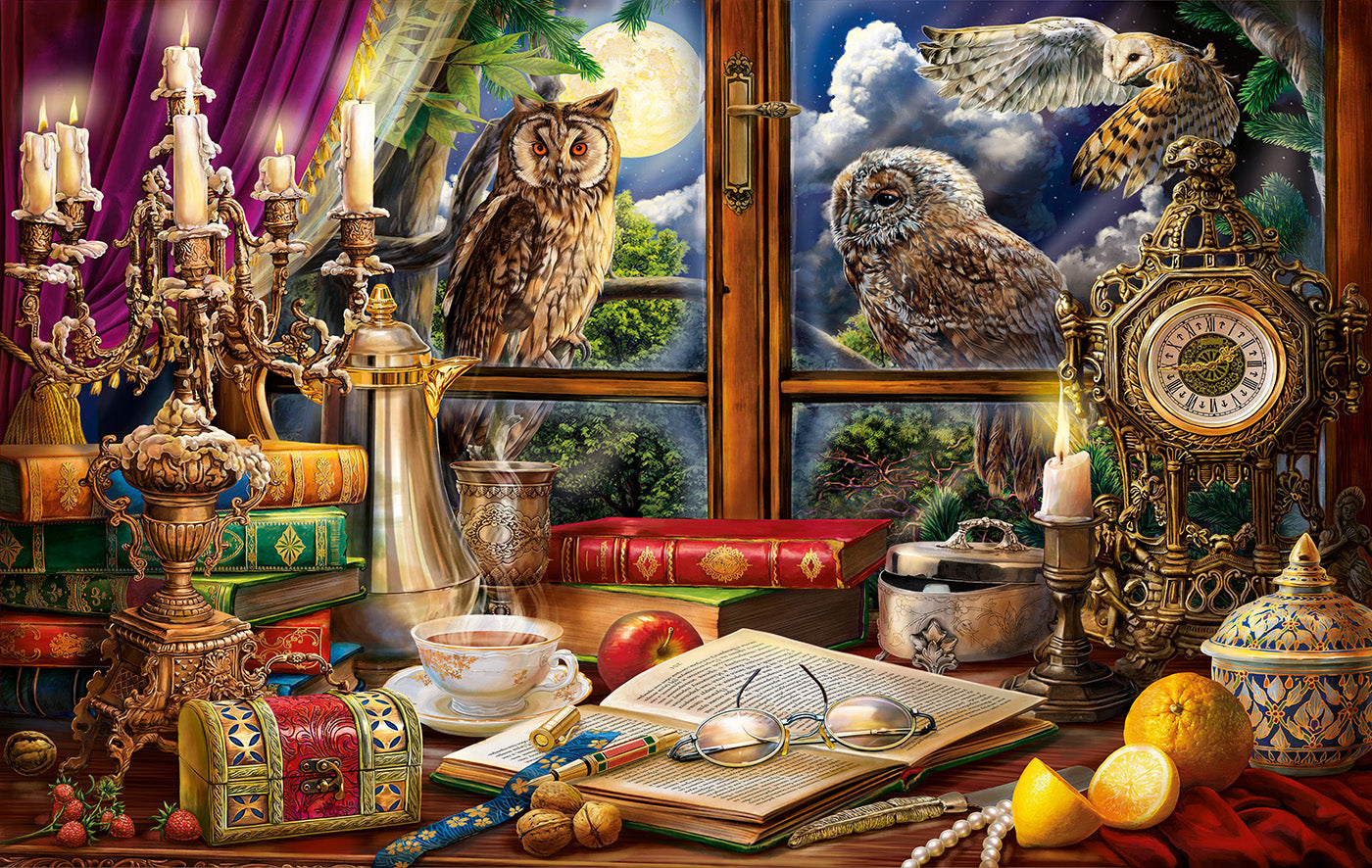 Evening with Owls 550 pc  Jigsaw Puzzle 42985