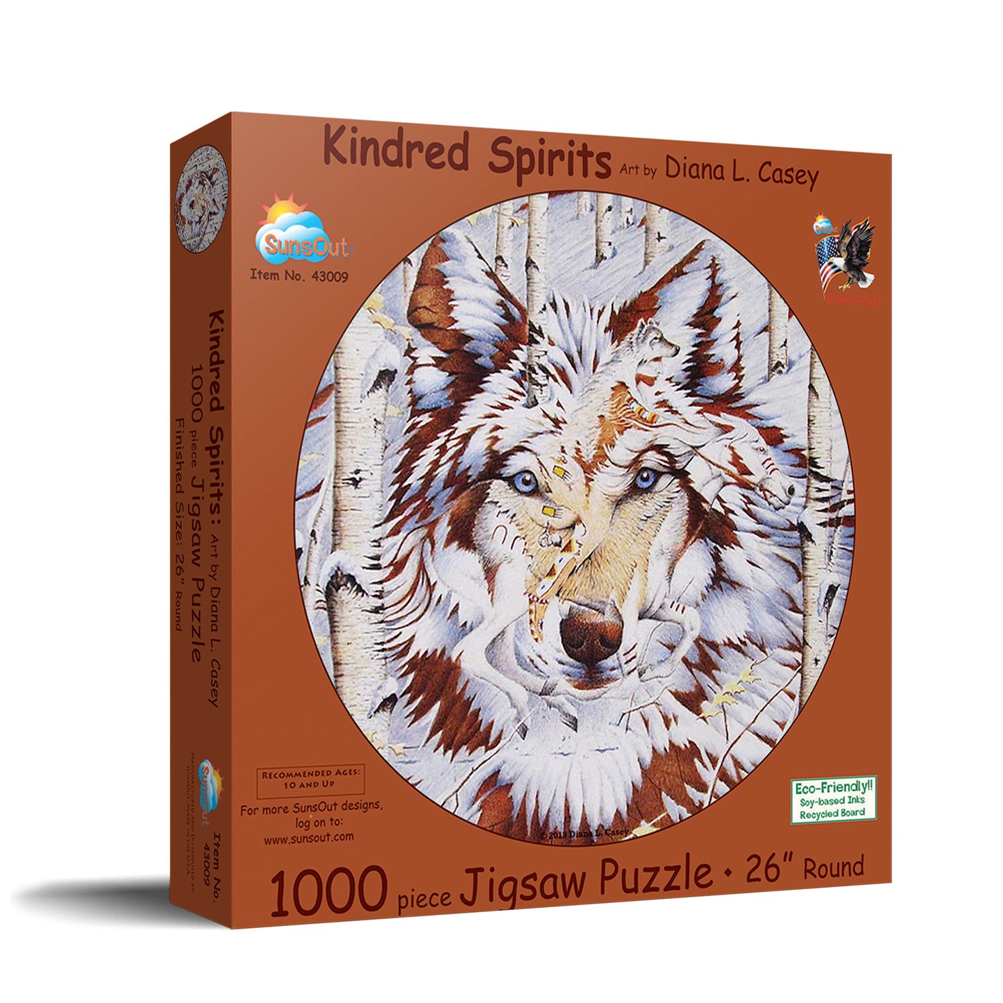 Kindred Spirits 1000 pc Round Jigsaw Puzzle 43009