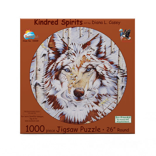 Kindred Spirits 1000 pc Round Jigsaw Puzzle 43009