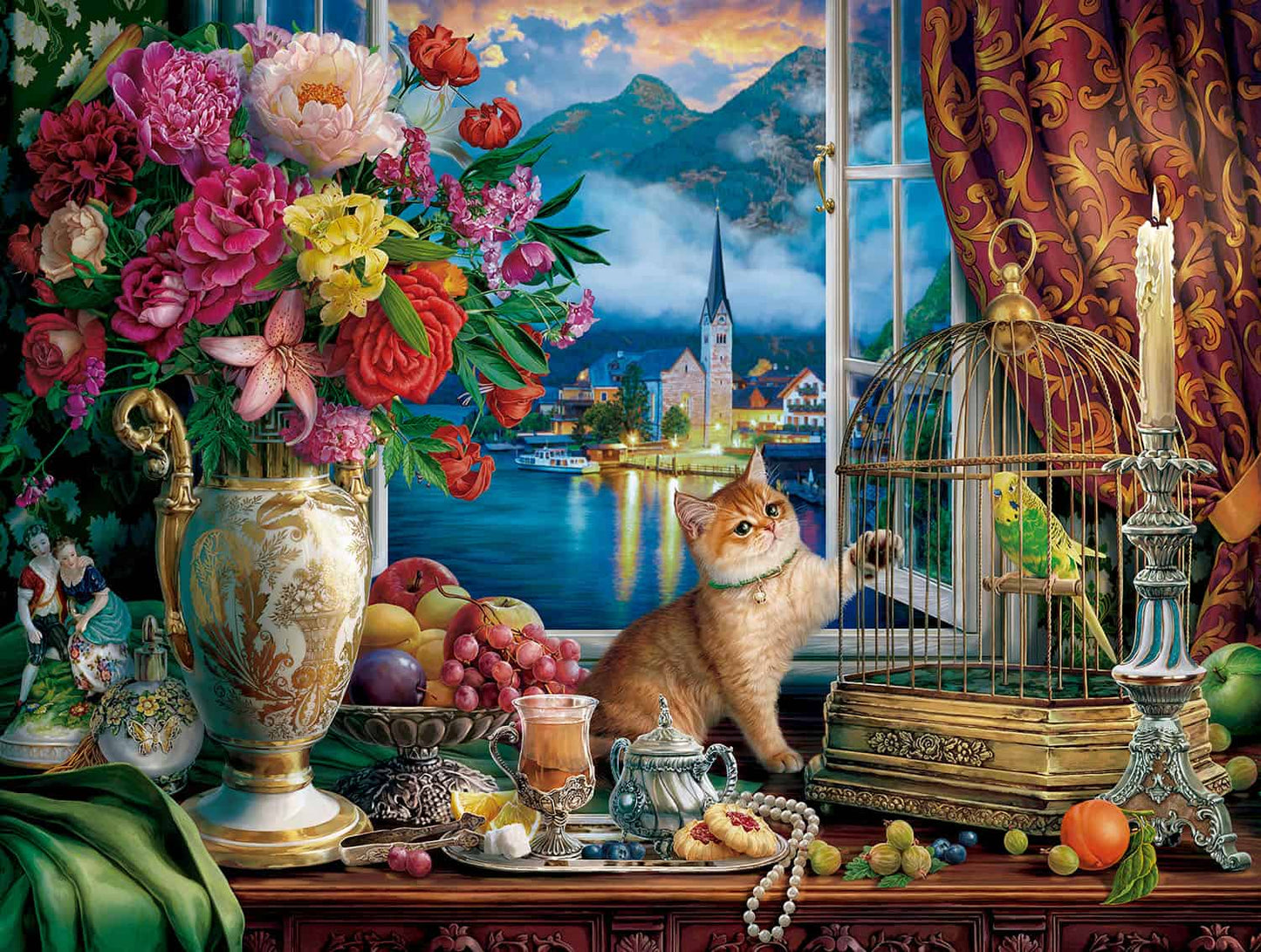 Cat Still Life 1000 pc  Jigsaw Puzzle 43040