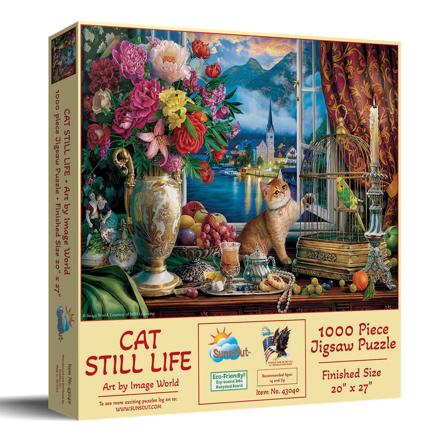 Cat Still Life 1000 pc  Jigsaw Puzzle 43040