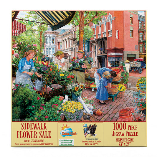 Sidewalk Flower Sale 1000 pc  Jigsaw Puzzle 44229