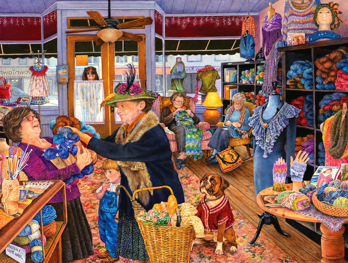 The Knit Shop 500 pc  Jigsaw Puzzle 44284