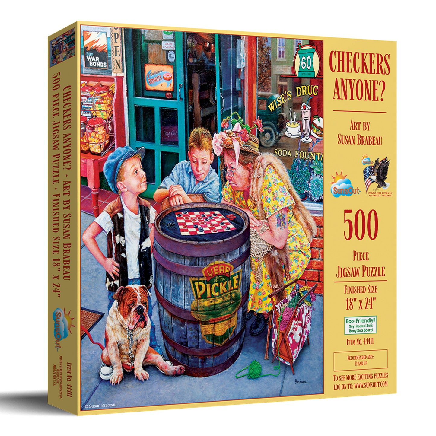 Checkers Anyone? 500 pc  Jigsaw Puzzle 44411