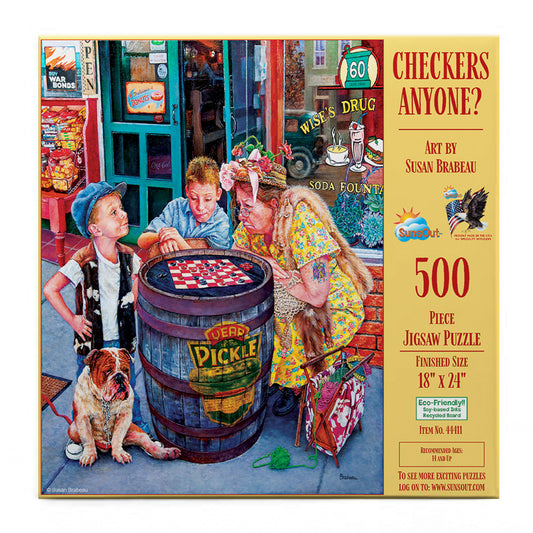 Checkers Anyone? 500 pc  Jigsaw Puzzle 44411