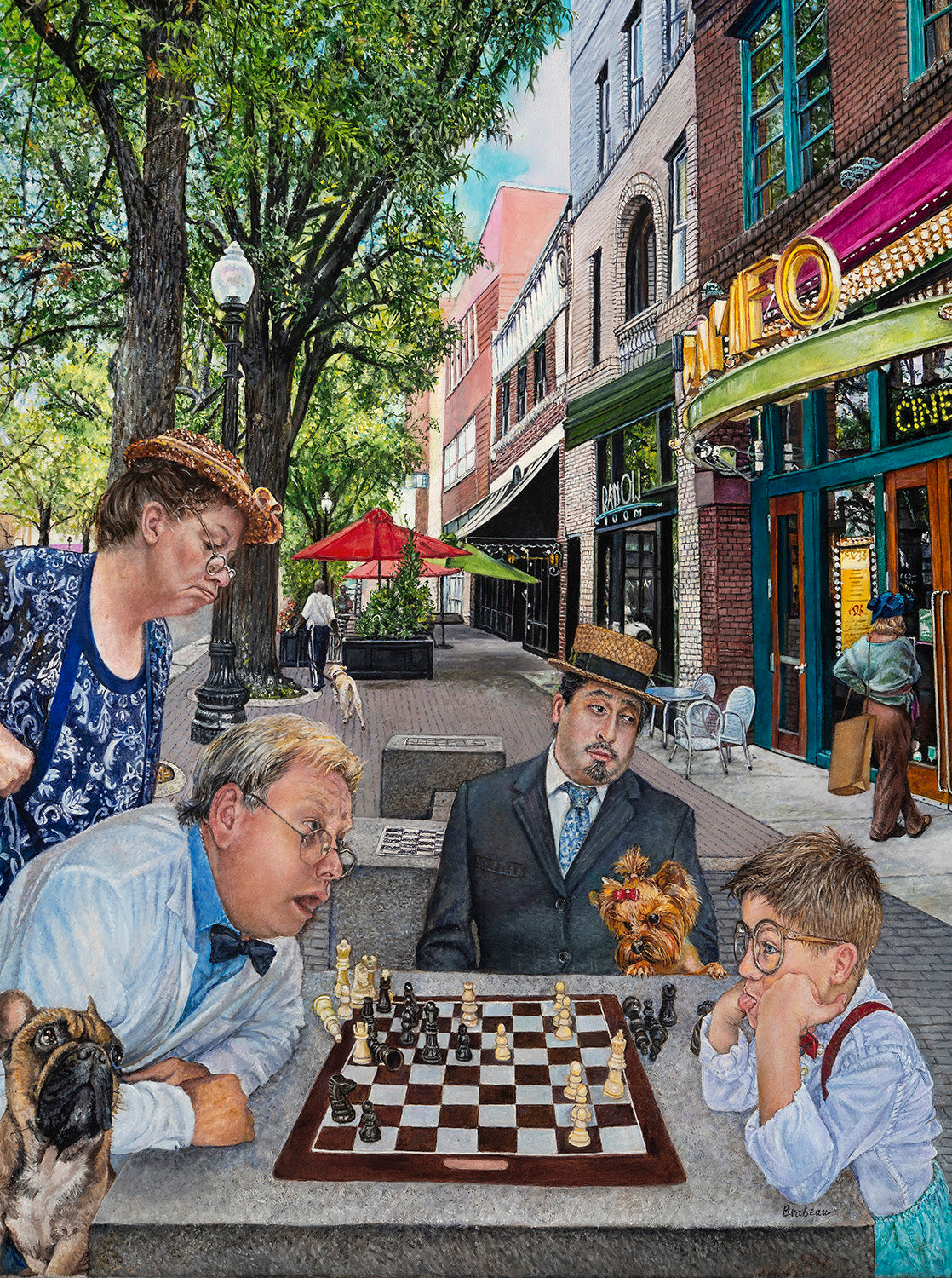 The Chess Match 1000 pc  Jigsaw Puzzle 44464