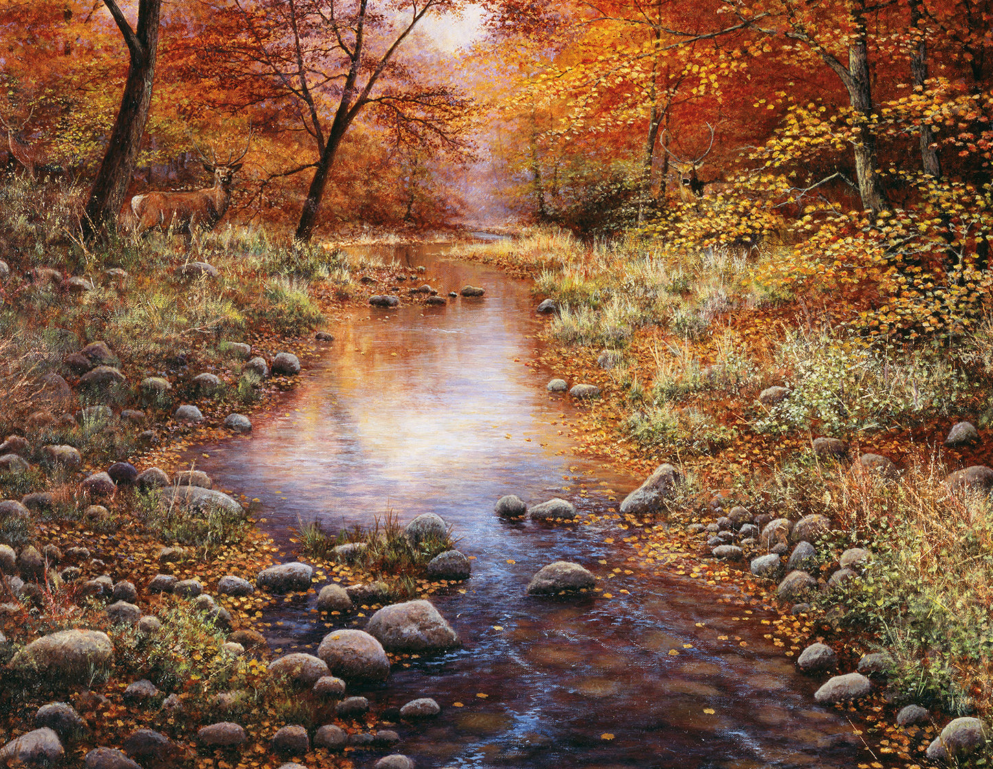 Golden Forest 1000 pc Large Pieces Jigsaw Puzzle 44740