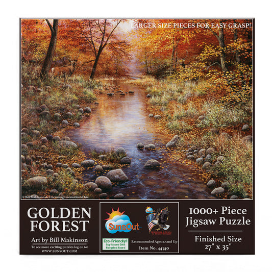 Golden Forest 1000 pc Large Pieces Jigsaw Puzzle 44740