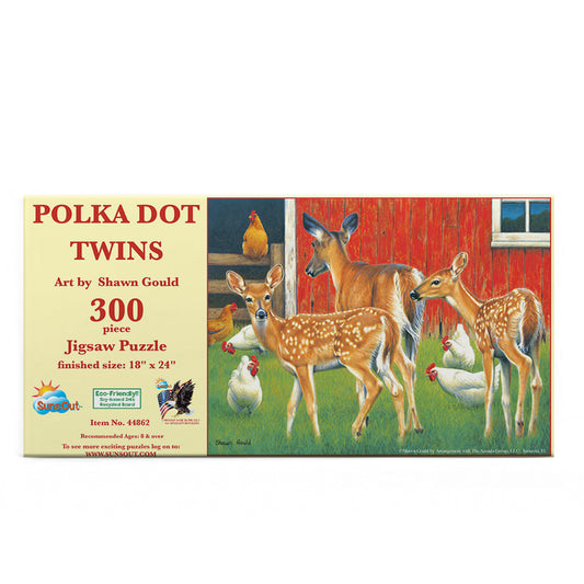 Polka Dot Twins 300 pc  Jigsaw Puzzle 44862