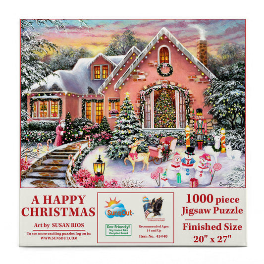 A Happy Christmas 1000 pc  Jigsaw Puzzle 45440