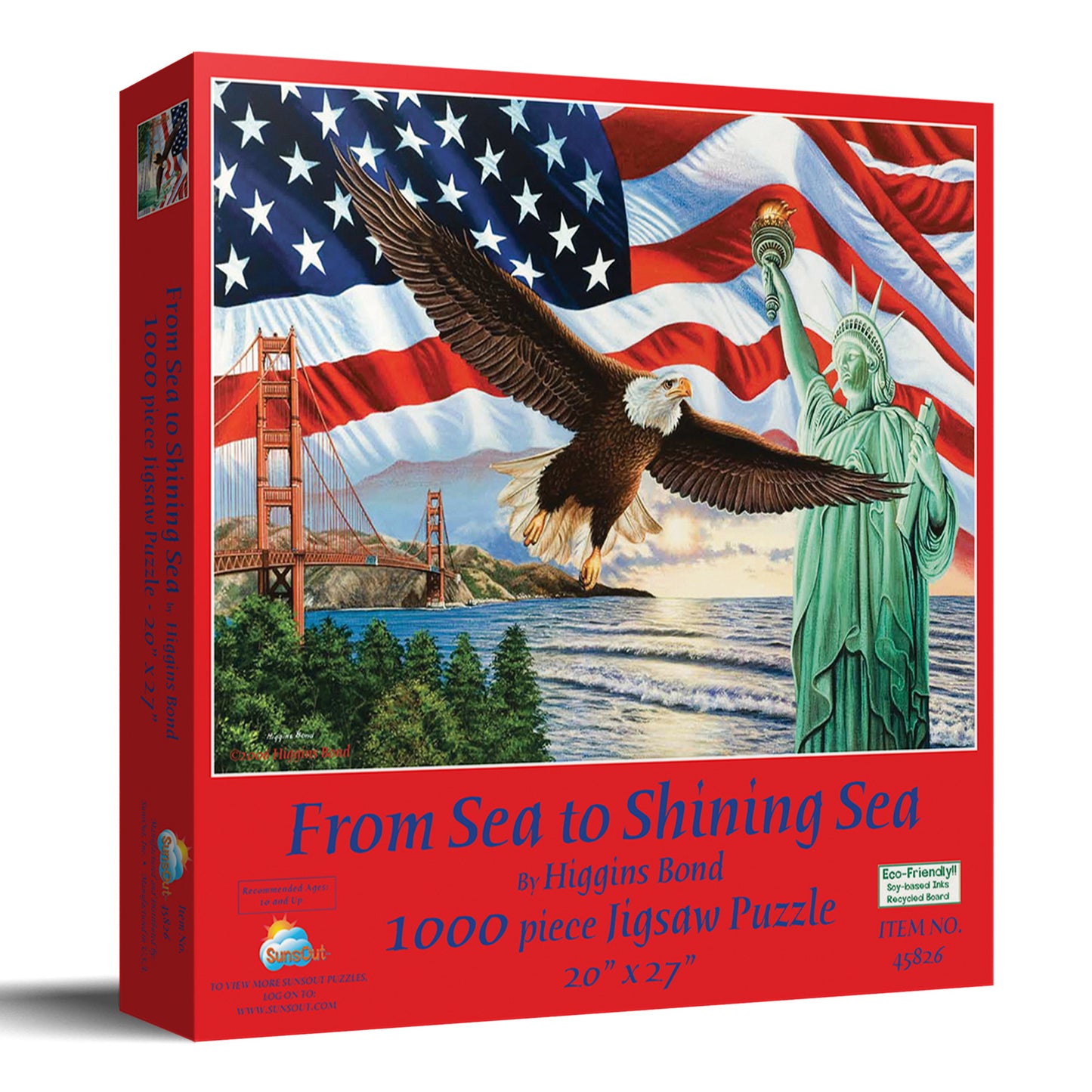 From Sea to Shining Sea 1000 pc  Jigsaw Puzzle 45826