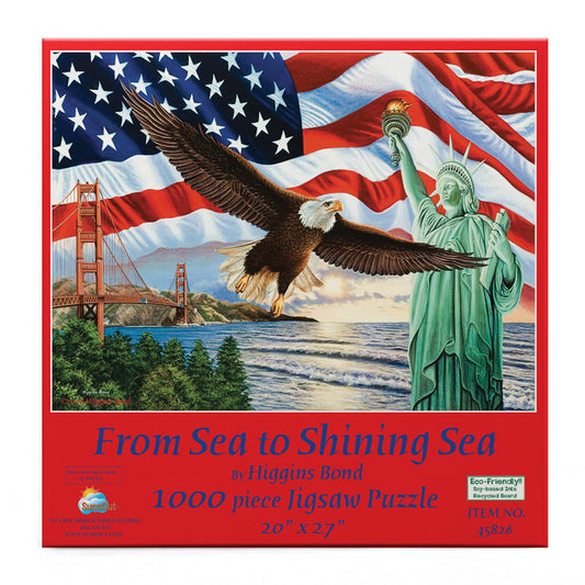 From Sea to Shining Sea 1000 pc  Jigsaw Puzzle 45826