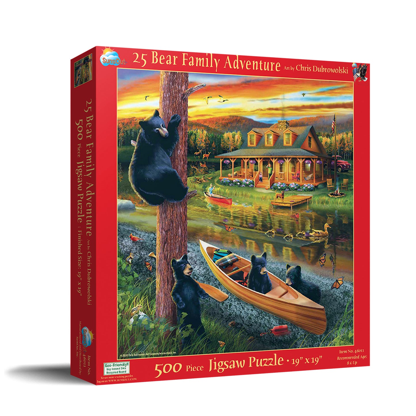 25 Bear Family Adventure 500 pc  Jigsaw Puzzle 46011