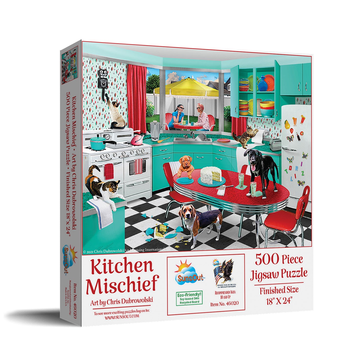 Kitchen Mischief 500 pc  Jigsaw Puzzle 46020