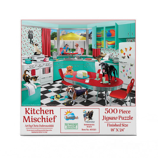 Kitchen Mischief 500 pc  Jigsaw Puzzle 46020