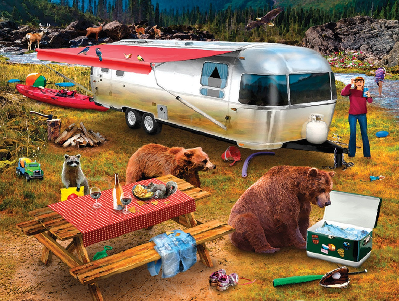 Camping Bandits 300 pc  Jigsaw Puzzle 46030