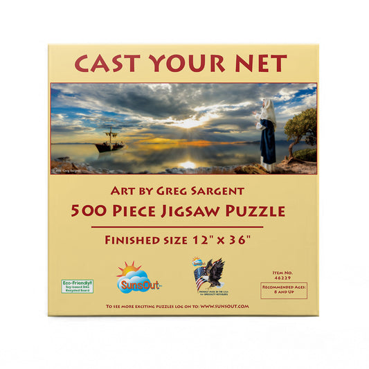 Cast Your Net 500 pc Panoramic Jigsaw Puzzle 46229