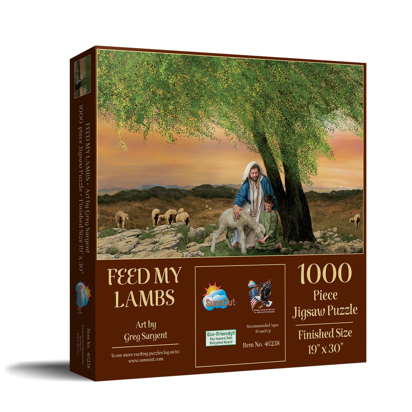 Feed My Lambs 1000 pc  Jigsaw Puzzle 46238