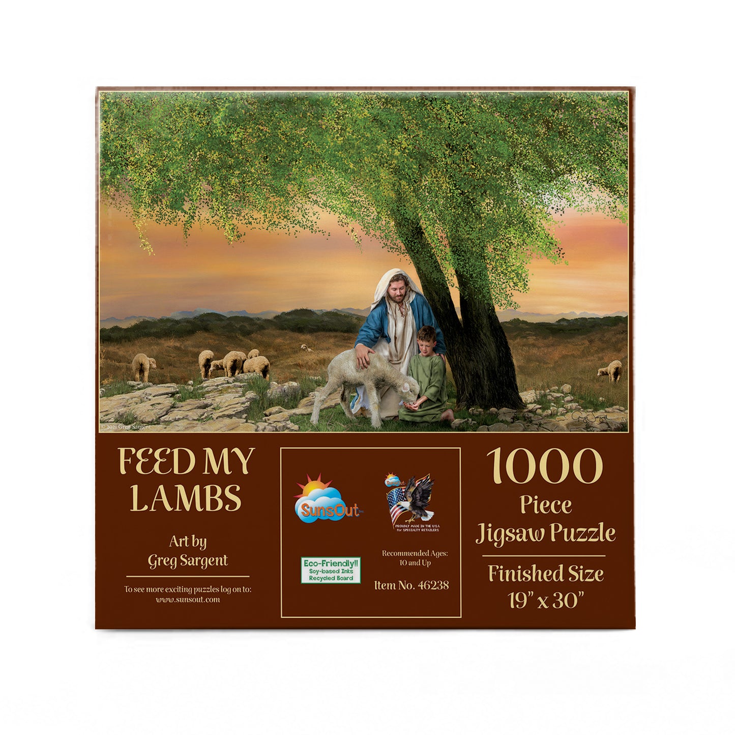 Feed My Lambs 1000 pc  Jigsaw Puzzle 46238
